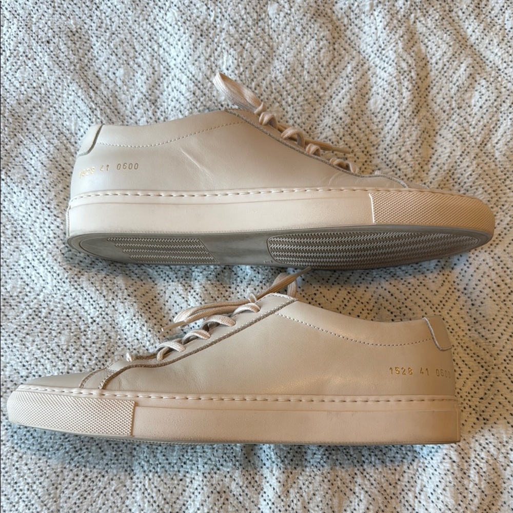 Mens Common Projects Beige Original Achilles sneaker